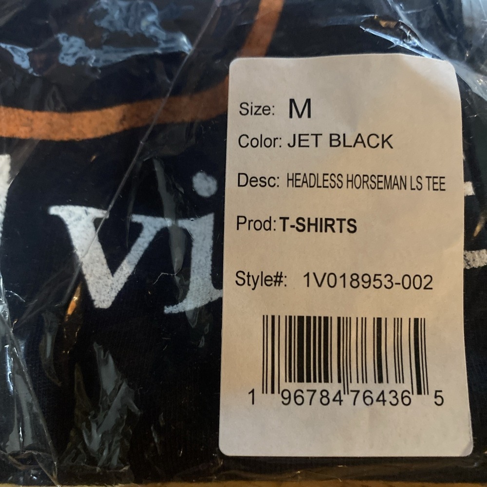 Vineyard Vines Black Halloween Long Sleeve Headless Horseman NWT LARGE - Picture 6 of 6